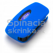 Silikonový obal, púzdro kľúča, modrý Ford S-Max 06-14 a