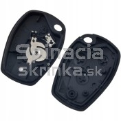 Obal kľúča, holokľúč pre Renault Modus, 3-tlačítkový, čierny b