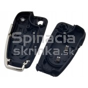 Obal kľúča, holokľúč pre Audi S4, 3-tlačítkový, čierny a