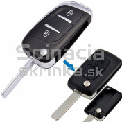 Obal kľúča, holokľúč pre Citroen, dvojtlačítkový  a