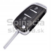 Obal kľúča, holokľúč pre Citroen, dvojtlačítkový 