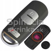 Obal kľúča, holokľúč pre Mazda 3, 6, CX-5 3-tlačítkový, čierny