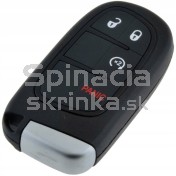 Obal kľúča, holokľúč pre Dodge Charger, štvortlačítkový s elektronikou