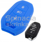 Silikonový obal, púzdro kľúča, modrý pre Citroen C3, Spacetourer, C4, DS5 a