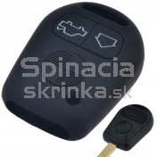 Silikonový obal, púzdro kľúča, čierny pre BMW rad 3, 5, 7, X3, X5, Z3 a