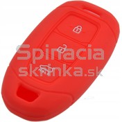 Silikonový obal, púzdro kľúča, červený pre Hyundai Kona, Santa Fe