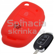 Silikonový obal, púzdro kľúča, červený pre Hyundai Tucson Elantra Sonata I10 IX20 IX30 a