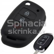 Silikonový obal, púzdro kľúča, čierny pre Hyundai Tucson Elantra Sonata I10 IX20 IX30 a