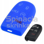 Silikonový obal, púzdro kľúča, modrý Fiat a