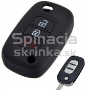 Silikonový obal, púzdro kľúča, čierny pre Renault Clio Kangoo Wind a