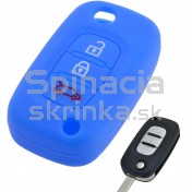 Silikonový obal, púzdro kľúča, modrý pre Renault Clio Kangoo Wind a