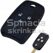Silikonový obal, púzdro kľúča, čierny pre Honda Accord Civic Jazz a