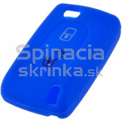 Silikonový obal, púzdro kľúča, modrý pre Peugeot