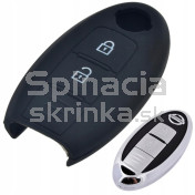 Silikonový obal, púzdro kľúča pre Nissan Note Juke Micra Cube X-Trail Murano Qashqai čierny a