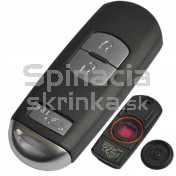 Obal kľúča, holokľúč pre Mazda 3 Mazda 6 Mazda CX-5 trojtlačítkový, čierny