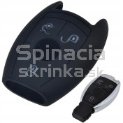 Silikonový obal, púzdro kľúča, čierny pre Mercedes CLK-Trieda, SLK-Trieda, CLS-Trieda, GL-Trieda, Vito, Viano, Sprinter a