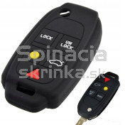 Silikonový obal, puzdro kľúča pre Volvo XC70 XC90 V70 V50 S80 S60 S40 C30 C70 čierny  a