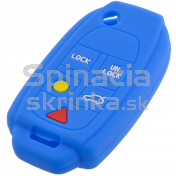 Silikonový obal, puzdro kľúča pre Volvo XC70 XC90 V70 V50 S80 S60 S40 C30 C70 modrý