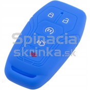 Silikonový obal, puzdro kľúča pre Ford Fusion, Mustang, Edge, Explorer modrý