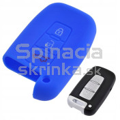 Silikonový obal, púzdro kľúča pre Kia Picanto 3-tlačidla modrý a