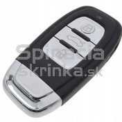 Obal kľúča, holokľúč pre Audi A4 bez KESSY, 3-tlačítkový, s elektronikou Hrot: HU66