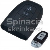 Silikonový obal, púzdro kľúča, čierny Audi a