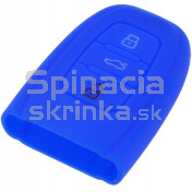 Silikonový obal, púzdro kľúča, modrý Audi 