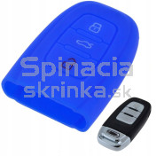 Silikonový obal, púzdro kľúča, modrý Audi a