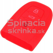 Silikonový obal, púzdro kľúča, červený Audi 