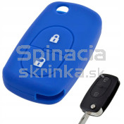 Silikonový obal, púzdro kľúča, Audi modrý a
