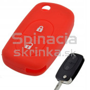 Silikonový obal, púzdro kľúča, Audi červený a