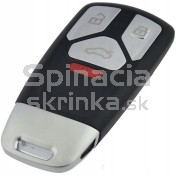 Obal kľúča, holokľúč pre Audi, 4-tlačítkový
