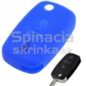Silikonový obal, púzdro kľúča, modrý Audi A2 A3 A4 A6 A8 TT a