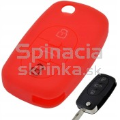 Silikonový obal, púzdro kľúča, červený Audi A2 A3 A4 A6 A8 TT a