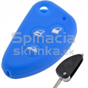 Silikonový obal, púzdro kľúča, pre Alfa Romeo modrý 3-tlačidla a
