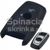 Silikonový obal, púzdro kľúča, čierny pre BMW séria F, 3-tlačidla a