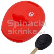 Silikonový obal, púzdro kľúča, Mini Cooper One červený a