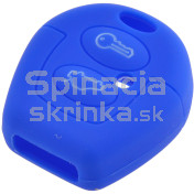 Silikonový obal, púzdro kľúča, modrý pre ŠKODA