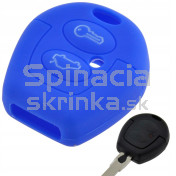 Silikonový obal, púzdro kľúča, modrý pre ŠKODA a