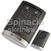 Obal kľúča, holokľúč pre Cadillac XLR ESCALADE 5-tlačítkový