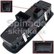 Ovládanie vypínač sťahovania okien, zrkadiel Dodge Grand Caravan 4602535AC a