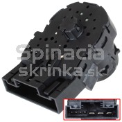 Spínacia skrinka, spodná časť, spínač zapaľovania Škoda Rapid 6RA905865 a