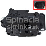 Zámok predných dverí pravý s centrálnym zamykaním Škoda Superb II 5N1837016A a