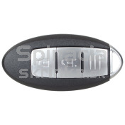 Obal kľúča, holokľúč pre Nissan X-TRAIL III, 3-tlačítkový, 2014DJ0559 f