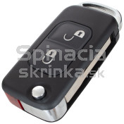 Obal kľúča, holokľúč Mercedes SLK-Trieda, Viano, Vito, 2-tlačítkový