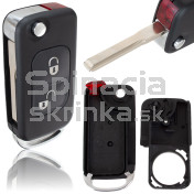 Obal kľúča, holokľúč Mercedes A-Trieda, C-Trieda, CL-Trieda, CLK-Trieda, 2-tlačítkový d