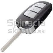 Obal kľúča, holokľúč pre Ford Ka, Kuga, Mondeo, S-Max, Transit, 3-tlačítkový  b