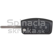 Obal kľúča, holokľúč pre Ford Galaxy II, Mondeo IV, S-MAX, Transit Courier, 3-tlačítkový, 06 -16 f